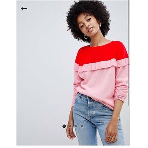 Brave Soul Duo Color Block Sweater